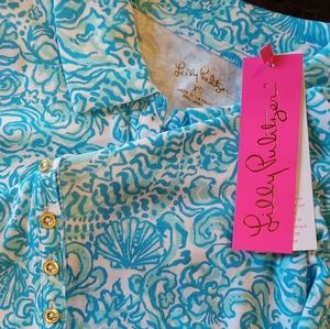 Lilly Pulitzer Womens XS Reema Long Sleeve Shirt Collared Took Me By Sunrise